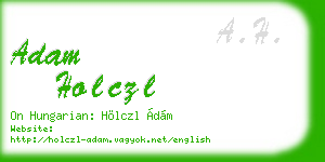 adam holczl business card